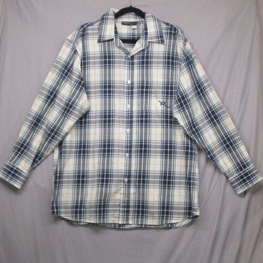 Rocawear Multicolor Casual‎ Plaid Button Up Shirt Mens Size Extra Large